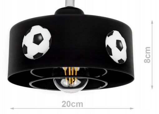 Lubinis šviestuvas Futbolo kamuolys - Image 3