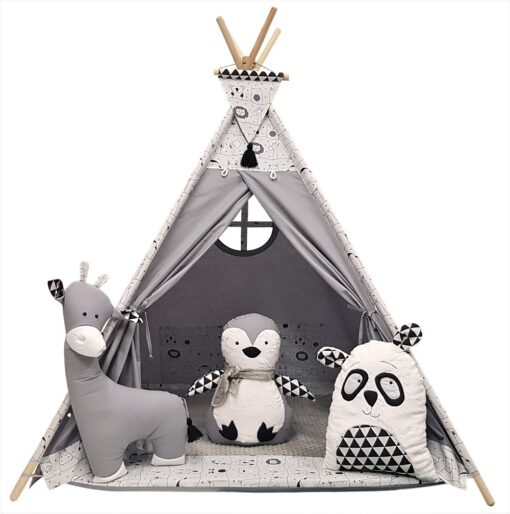 Vaikiška palapinė Tipi Gyvūnai - Image 3