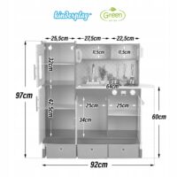 Medinė vaikiška virtuvė KINDERPLAY - Image 3