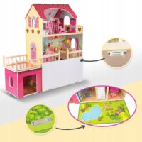 Medinis lėlių namas su LED apšvietimu KINDERPLAY - Image 4