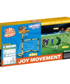 2in1 krepšinio rinkinys Futbolo vartai + kamuoliai ir pompa