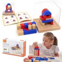 3D Montessori medinių galvosūkių rinkinys