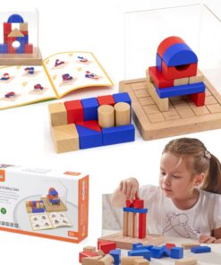 3D Montessori medinių galvosūkių rinkinys