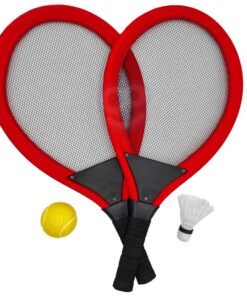 Didelės badmintono teniso raketės vaikams – raudonas
