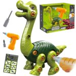 Dinozaurų surinkimo konstrukcinis rinkinys + gręžtuvas 31 vnt.