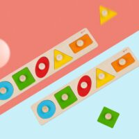 MONTESSORI dėlionė mokanti formų