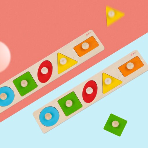 MONTESSORI dėlionė mokanti formų