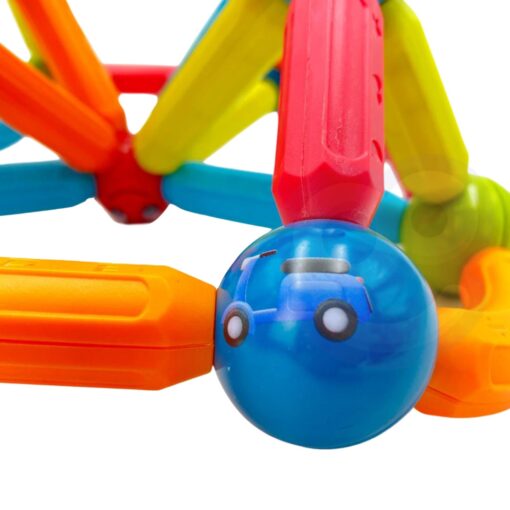 Magnetinės konstrukcijos Statybiniai blokai Mokomieji 76 vnt.