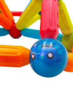 Magnetiniai mokomieji konstrukciniai blokai 52vnt