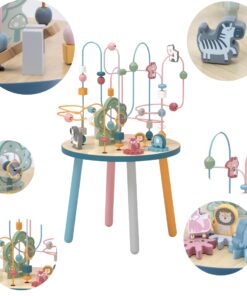 Medinė mokomoji persipynimo lentelė Montessori