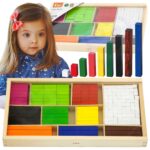 Mediniai pagaliukai mokomieji matematiniai blokeliai