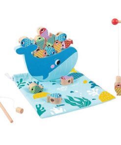 TOOKY TOY medinis banginių ir žuvų žaidimas