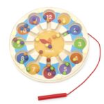 Medinis magnetinis žaidimas Laikrodis Magnetinis labirintas