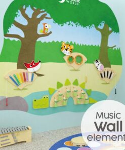 Muzikinė sieninė lenta zebras