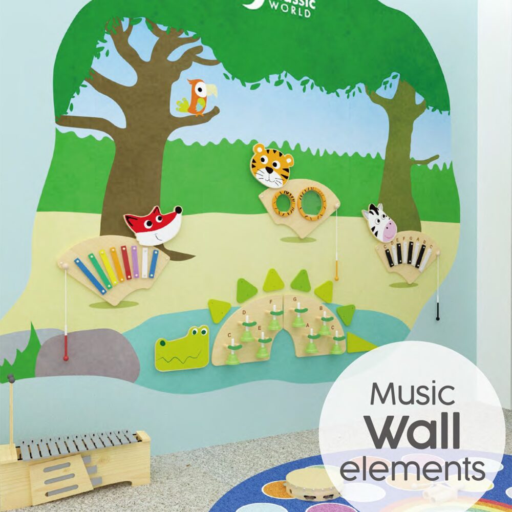 Muzikinė sieninė lenta zebras Muzikinė sieninė lenta zebras