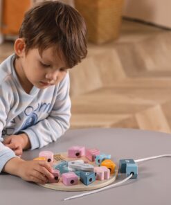 VIGA PolarB formų rūšiavimo laikrodis siūlų vėrimui Montessori