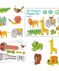 WOOPIE ART&FUN kūrybinis origami 3D rinkinys „pasidaryk pats“ 10 gyvūnų
