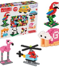 WOOPIE 3D statybinės plytos PIXEL 1750 vnt.