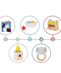 TOOKY TOY Montessori edukacinė 6in1 sensorinė dėžutė 5–6 mėn.