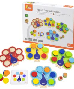 Montessori spalvų žaidimas povo uoodega
