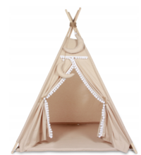 TIPI WIGWAM palapinė su kilimėliu + 5 jaukios pagalvės - Image 2