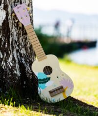 Medinė ukulele gitara vaikams