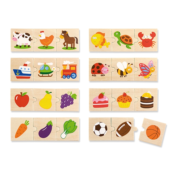 Viga Toys puidust loogikapusle, 24 osa