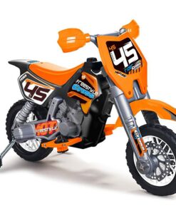 FEBER oranžinis 6 V akumuliatorinis krosinis motociklas vaikams