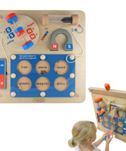 MASTERKIDZ Magnetinės traukos mokymasis – „Flex Montessori“ sieninė lenta