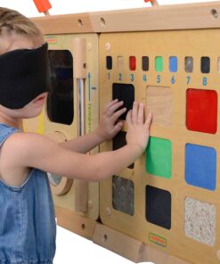 MASTERKIDZ edukacinė lenta Medžiagų tekstūrų atpažinimas Lytėjimo pojūtis
