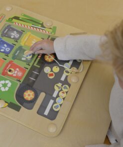 atliekų rūšiavimo Montessori perdirbimo sunkvežimis