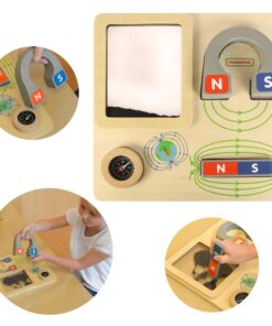 MASTERKIDZ magnetinė žaidimų lenta Montessori kompasas