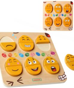 MASTERKIDZ mediniai kiaušiniai emocijų mokymosi lenta