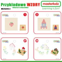 MASTERKIDZ medinis edukacinis stalas + STEM sienos priedai + 135 kaladėlės