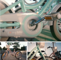 SUN BABY HEART BIKE 14" vaikiškas dviratis su pagalbiniais ratukais - Image 3