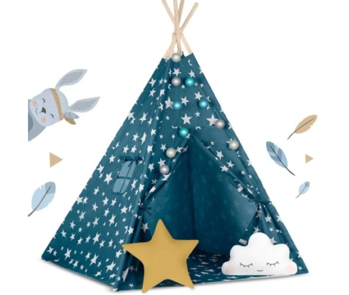 Tipi wigwam didelė palapinė žvaigždės - Image 4