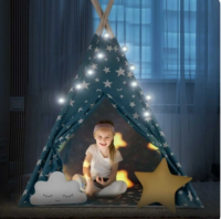 Tipi wigwam didelė palapinė žvaigždės - Image 7