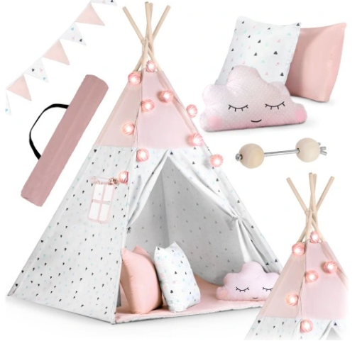 TIPI Wigwam Nukido baltai rausva palapinė - Image 2