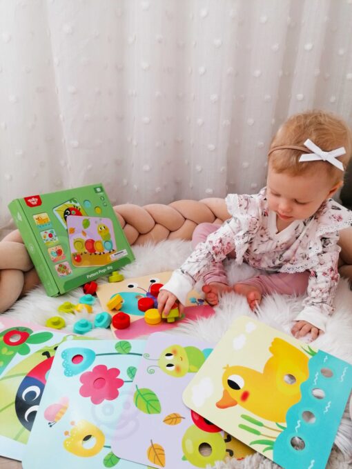 TOOKY TOY Dėlionės Kaladėlės Vaikams Gyvūnai Suderinti Mokymosi Formos Spalvos + Lentos