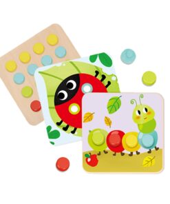 TOOKY TOY Dėlionės Kaladėlės Vaikams Gyvūnai Suderinti Mokymosi Formos Spalvos + Lentos
