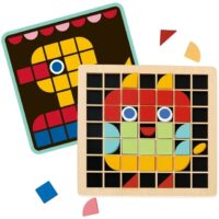 TOOKY TOY medinis mozaikinis Montessori dėlionė