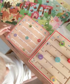 TOOKY TOY medinis žaidimas „Mokomės skaičiuoti gyvūnus“
