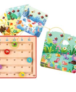 TOOKY TOY medinis žaidimas „Mokomės skaičiuoti gyvūnus“