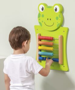 VIGA medinė manipuliavimo lenta „Abacus Frog“