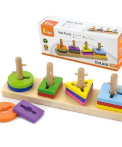 VIGA mediniai Montessori formos rūšiavimo blokai