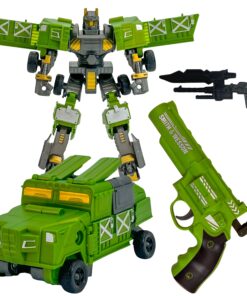 WOOPIE 3 viename transformuojamas robotas-kovos automobilis ir smiginio paleidimo įrenginys