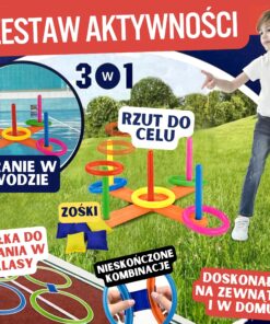 WOOPIE 3 viename „Serso Cornhole Hopscotch“ užmetimo rinkinys