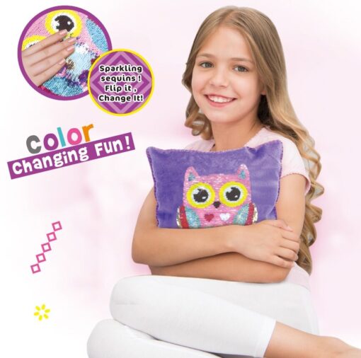 WOOPIE ART&FUN kūrybinis rinkinys „Pelėdos“ pagalvėlė dekoravimui