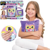 WOOPIE ART&FUN kūrybinis rinkinys „Pelėdos“ pagalvėlė dekoravimui