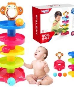 WOOPIE BABY kamuoliukų takelio spiralės rinkinys + 3 kamuoliukai